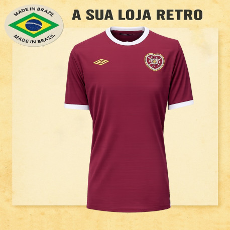 Camisa retro heart of midlothian fc 1980