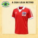 Camisa retrô Colo Colo Vermelha- CHI
