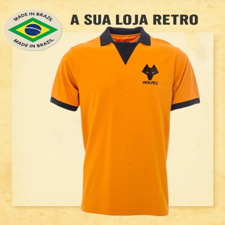 Camisa retrô. Wolverhampton Wanderers F.C. 1980