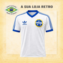 Camisa retro Esporte Clube São José Sao Jose Branca- 1980