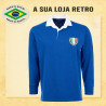Camisa retrô de rugby Italia casual ML