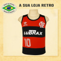 Regata retrô Flamengo Lubrax.