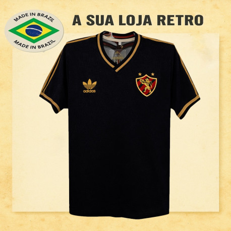 Camisa retro Sport clube logo preta comemorativa