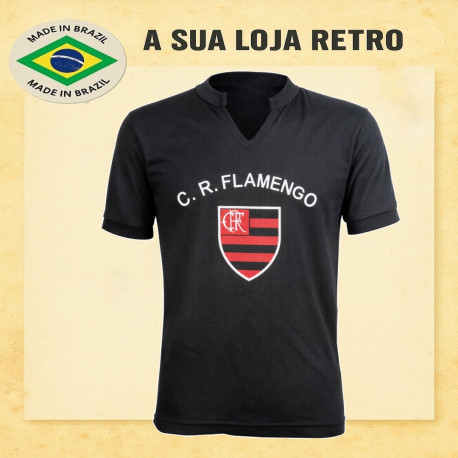 Camisa retrô Flamengo goleiro preta 1960