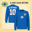 Camisa retrô França Zidane ML.