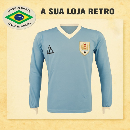 Camisa retrô do Uruguai Dry Fit Le coq 1986 - ML