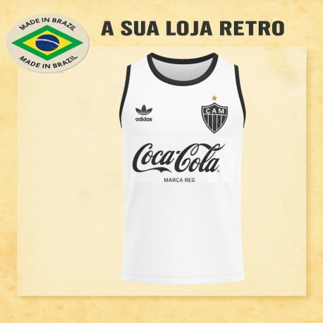 Regata retrô branca Atlético