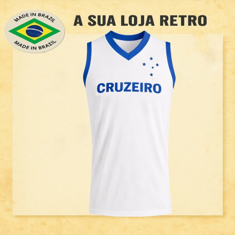 Regata retrô Cruzeiro branca