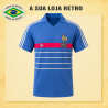 Camisa retrô França azul 1984