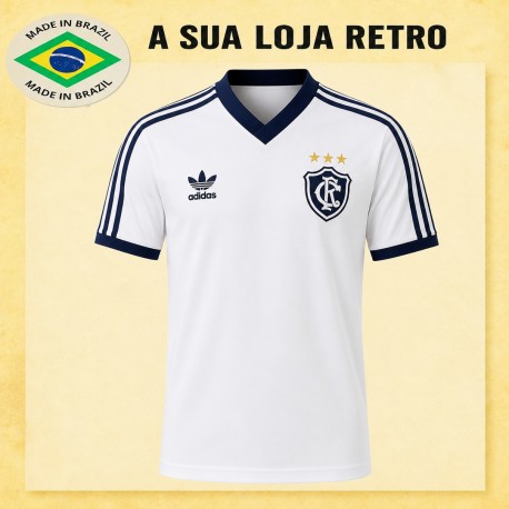 Camisa retrô branca Clube do Remo - 1986