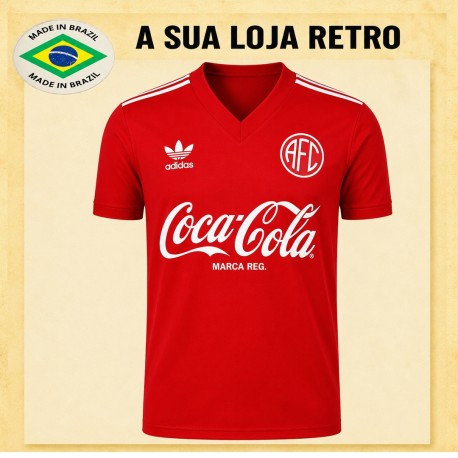 Camisa retrô América- RJ vermelha coca cola
