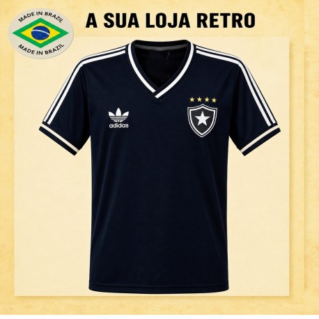 Camisa retrô Botafogo preta logo 1991