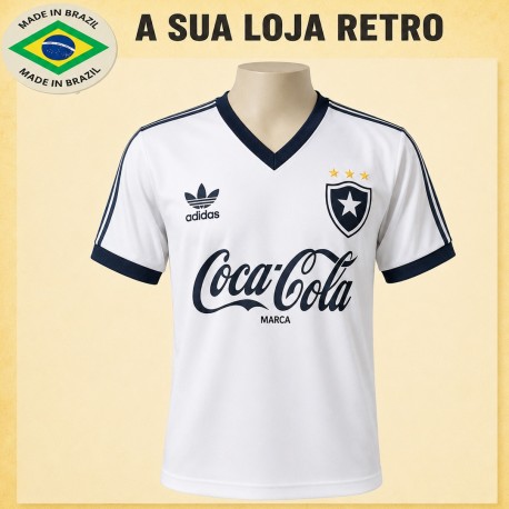 Camisa retrô Botafogo branca coca cola 1991
