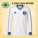 - Camisa retrô Branca Grêmio Away ML - 1983