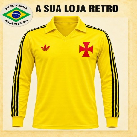 Camisa retro Vasco Da Gama Goleiro AMARELA