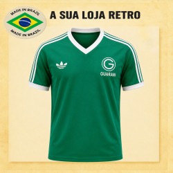 Camisa retrô Guaran gola V década de 80