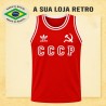 Camisa retrô CCCP vermelha Foice