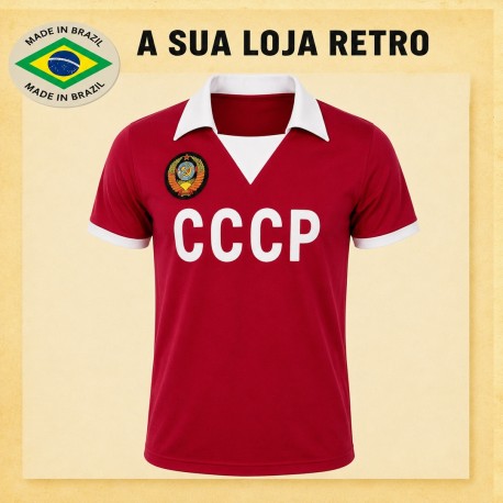 Camisa retrô CCCP Vermelha- 1982