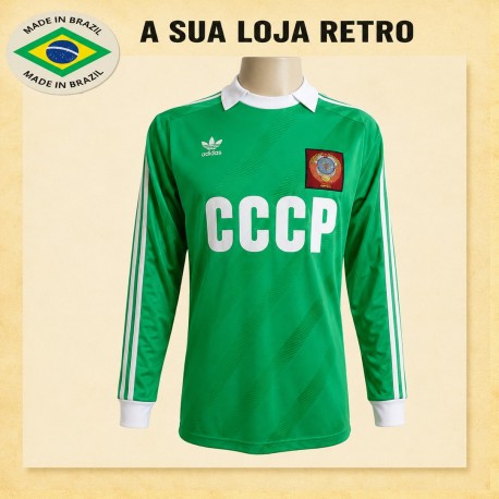 Camisa retrô CCCP goleiro verde- 1982