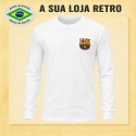 Camisa retrô FC barcelona Branca ML- 1960