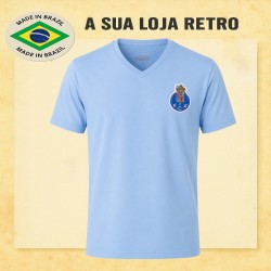 Camisa retrô Porto celeste - POR
