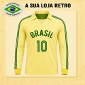 Camisa retrô Brasil de Volei ML Amarela - 1984