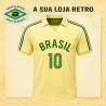 Camisa retrô Brasil de Volei Amarela - 1984