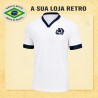 Camisa retrô de rugby Escocia branca 1980