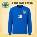 Camisa retrô França Zidane ML.