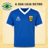 Camisa retrô da Argentina azul Maradona - 1986