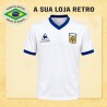 Camisa retrô Argentina Branca le Coq - 1980