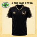 Camisa retrô Botafogo Preta Dourado