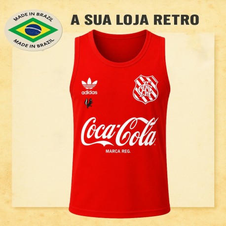 - Regata retrô Bangu vermelha coca cola 1987