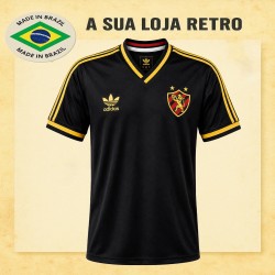 Camisa retro Sport clube logo preta comemorativa