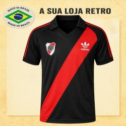 Camisa retrô River Plate Preta- ARG