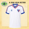 Camisa retro Fortaleza branca logo