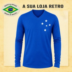 Camisa retrô Cruzeiro manga longa - 1976