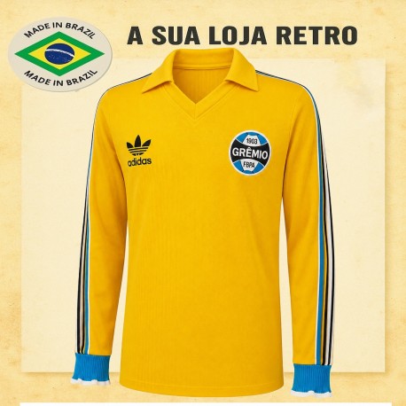 - Camisa retrô Grêmio Goleiro Amarela ML - 1983