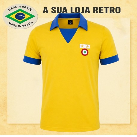 Camisa retrô Juventus amarela 1984 - ITA