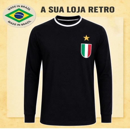 Camisa retrô Juventus de turim goleiro preto 1975-1976