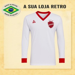 Camisa retrô Vila Nova Futebol Clube branca le Coq 1982
