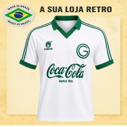 Camisa retrô Goiás Esporte Clube Finta Branca-1989