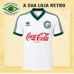 Camisa retrô Goias Branca coca cola 1987
