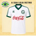 Camisa retrô Goias Branca coca cola 1987