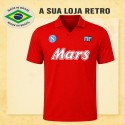 Camisa Retrô Napoli Vermelha Mars- ITA
