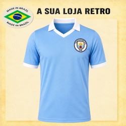 Camisa retrô Manchester City 1980