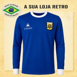Camisa retrô Argentina Azul le Coq ML - 1980