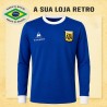 Camisa retrô Argentina azul le Coq ML - 1980