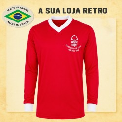 Camisa retrô Nottingham Forest ml Vermelha 1979 - ENG