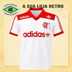 Camisa retrô Flamengo Treino Branca